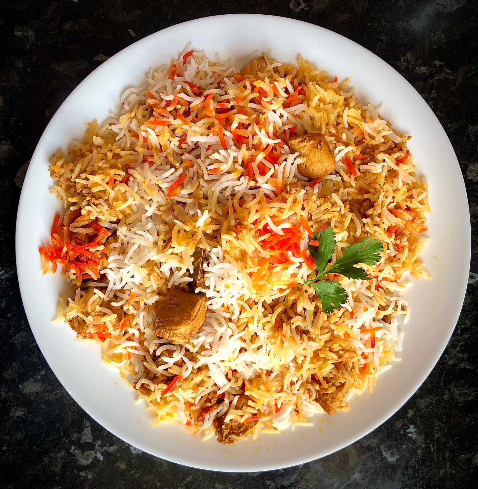Chicken Biryani — signature dish at ABY's Biryani Leeds